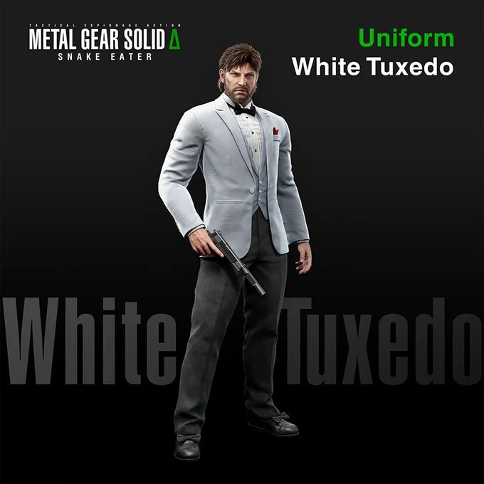 White Tuxedo pre-order bonus uniform for Metal Gear Solid Delta Snake Eater.