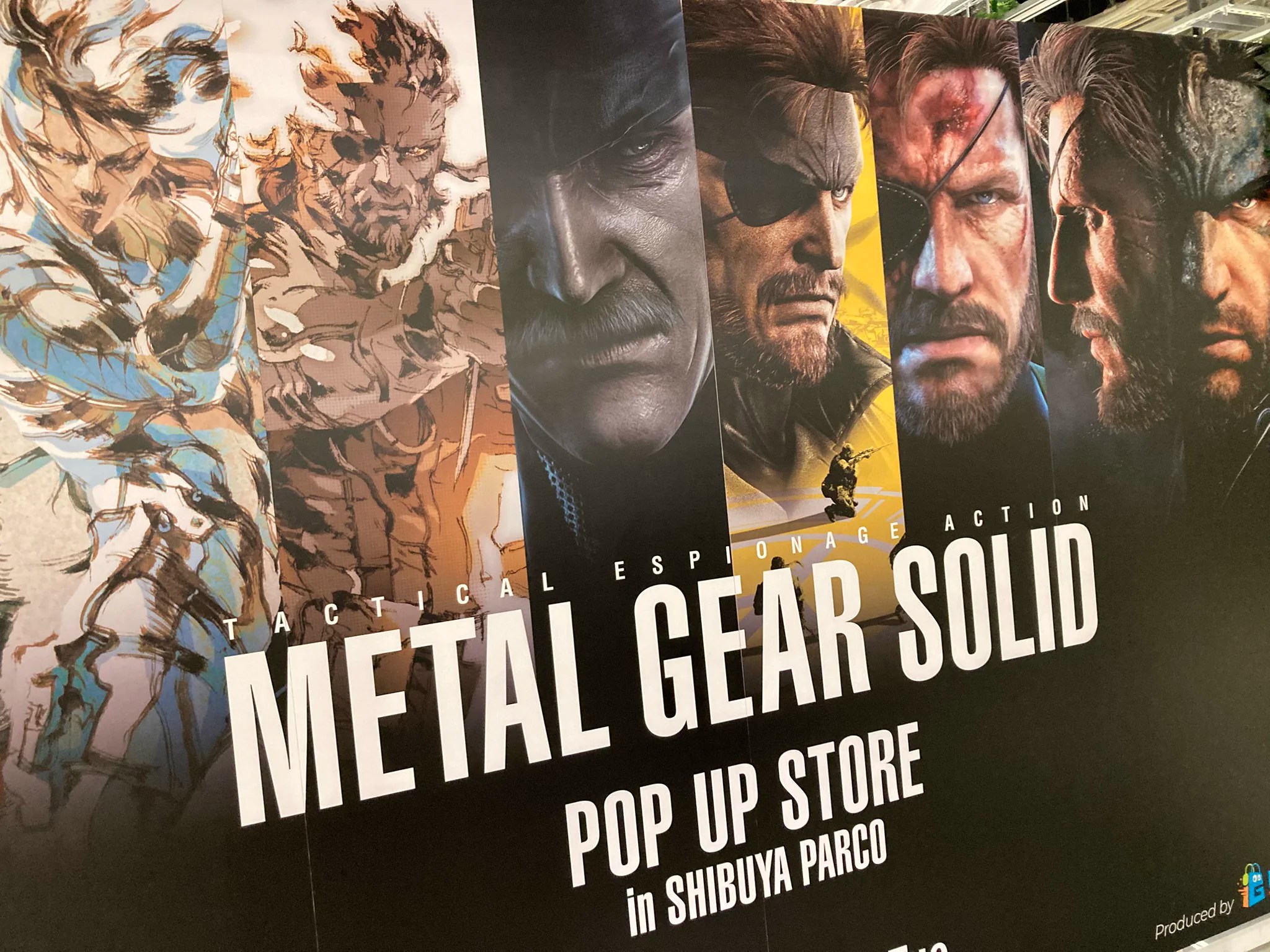 Metal Gear Solid pop-up store at Shibuya PARCO, photographed by HEITAIs