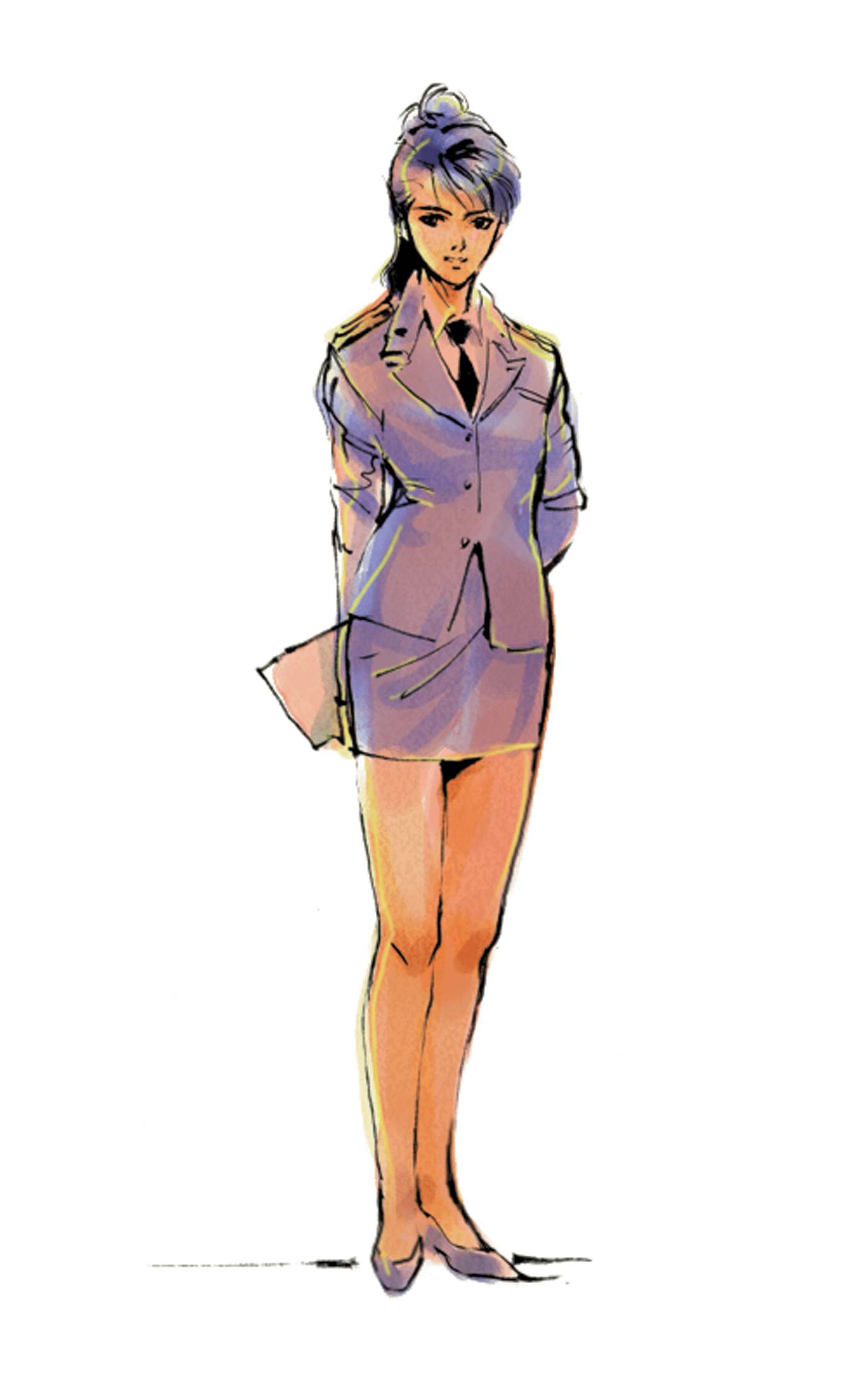Mei Ling, original full-body character artwork by Yoji Shinkawa