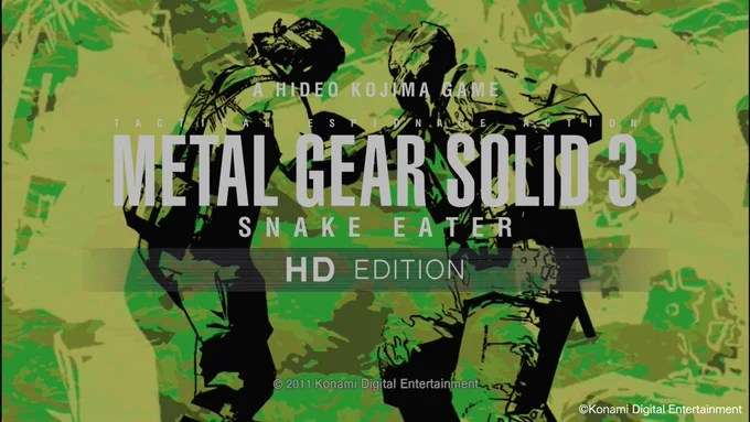 Metal Gear Solid 3: Snake Eater HD Edition title screen