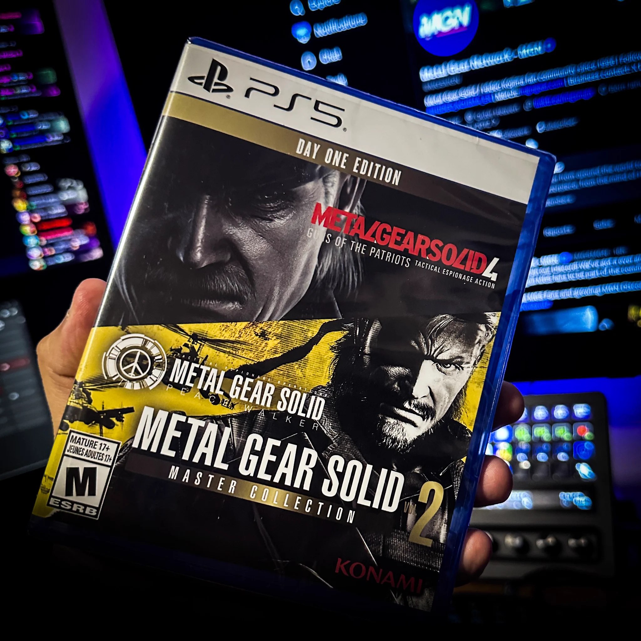 Our physical PS5 copy of Metal Gear Solid Master Collection Vol. 2 on launch day