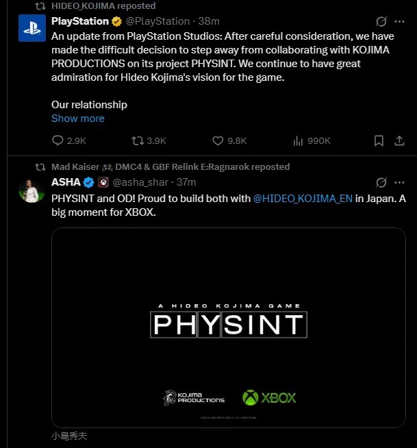 Screenshot shared with our original PHYSINT commentary