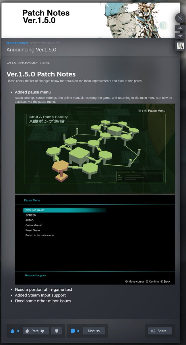 Steam version 1.5.0 patch notes — image 2