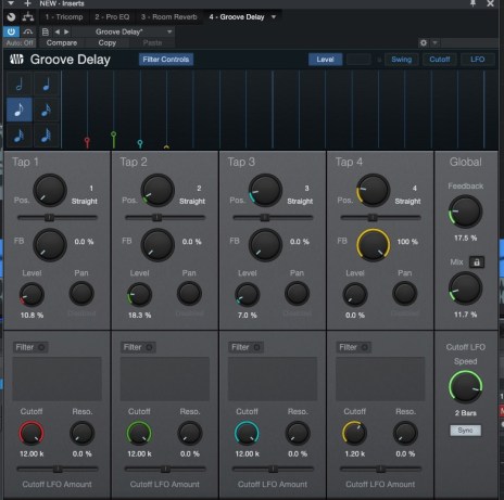 Studio plugins delay