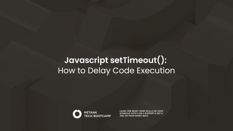 Javascript Settimeout How To Delay Code Execution Metana - Download Artistic Geometric Art | High Resolution