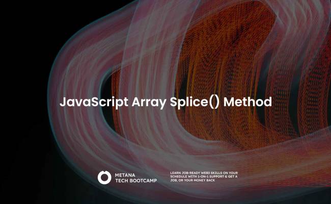 JavaScript Array Splice() Method - Metana