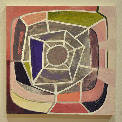 WEB - oil on wood panel. Jennifer Moses