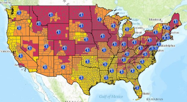 Radon Gas Removal 6 Things You Can Learn From My Radon Mitigation Radon Map Usa 620x339 