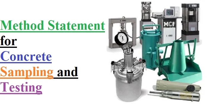 Method Statement for Concrete Sampling and Testing