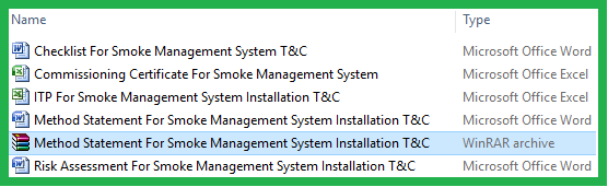 Method Statement For Smoke Management System Installation T&C