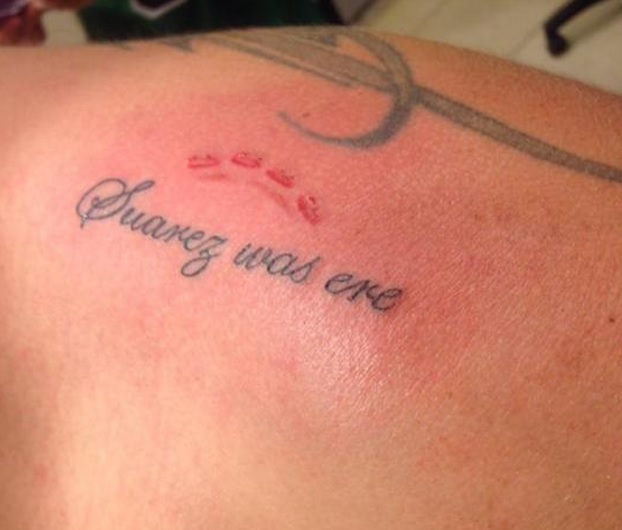 Liverpool News: Fan Gets Crazy Luis Suarez Bite Tattoo | Metro News 409_x_480_jpg