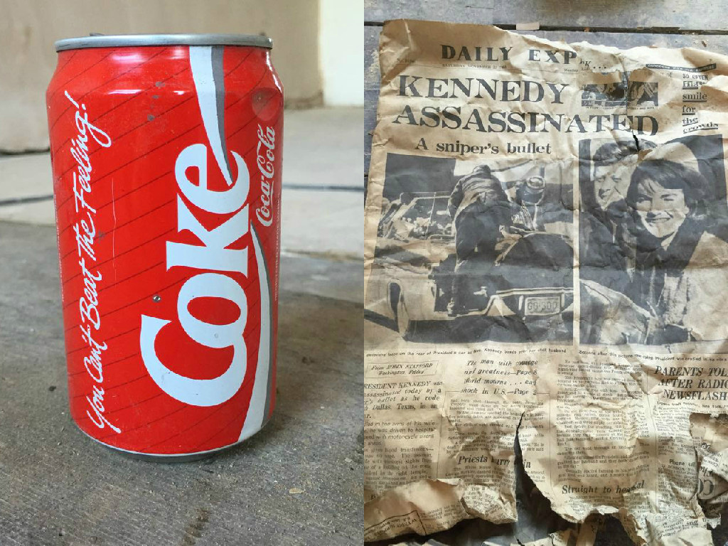 Cocacola can that's 23 years old found and drunk by London builder