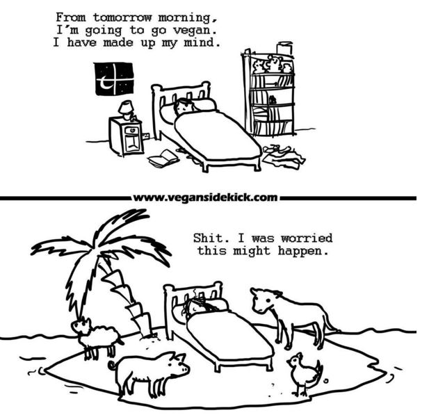 Comic artist takes a satirical look at meateaters vs vegans Metro News