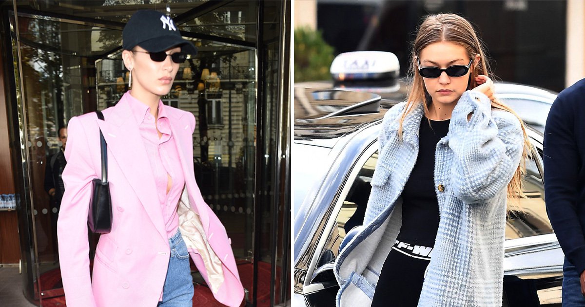 Gigi And Bella Hadid Papped In Killer Outfits At Paris