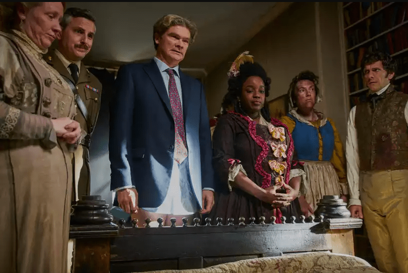 Who is in the cast of Ghosts season 2 and what is the series about
