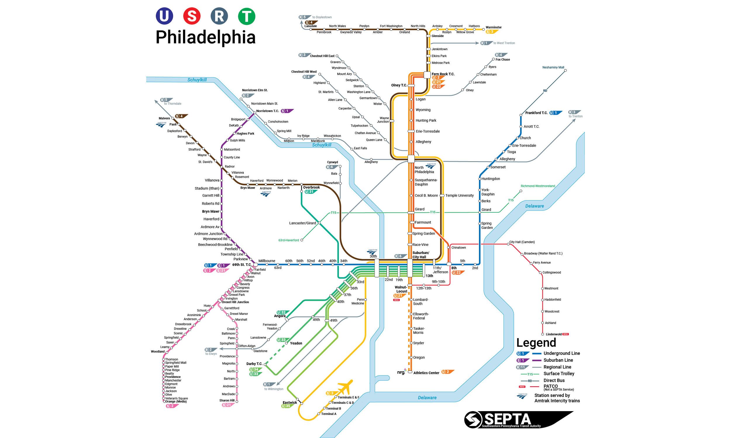 Norristown High Speed Line SEPTA Rapid Transit Route Map Stations Septa Rapid Transit Map 3a3f39a798 