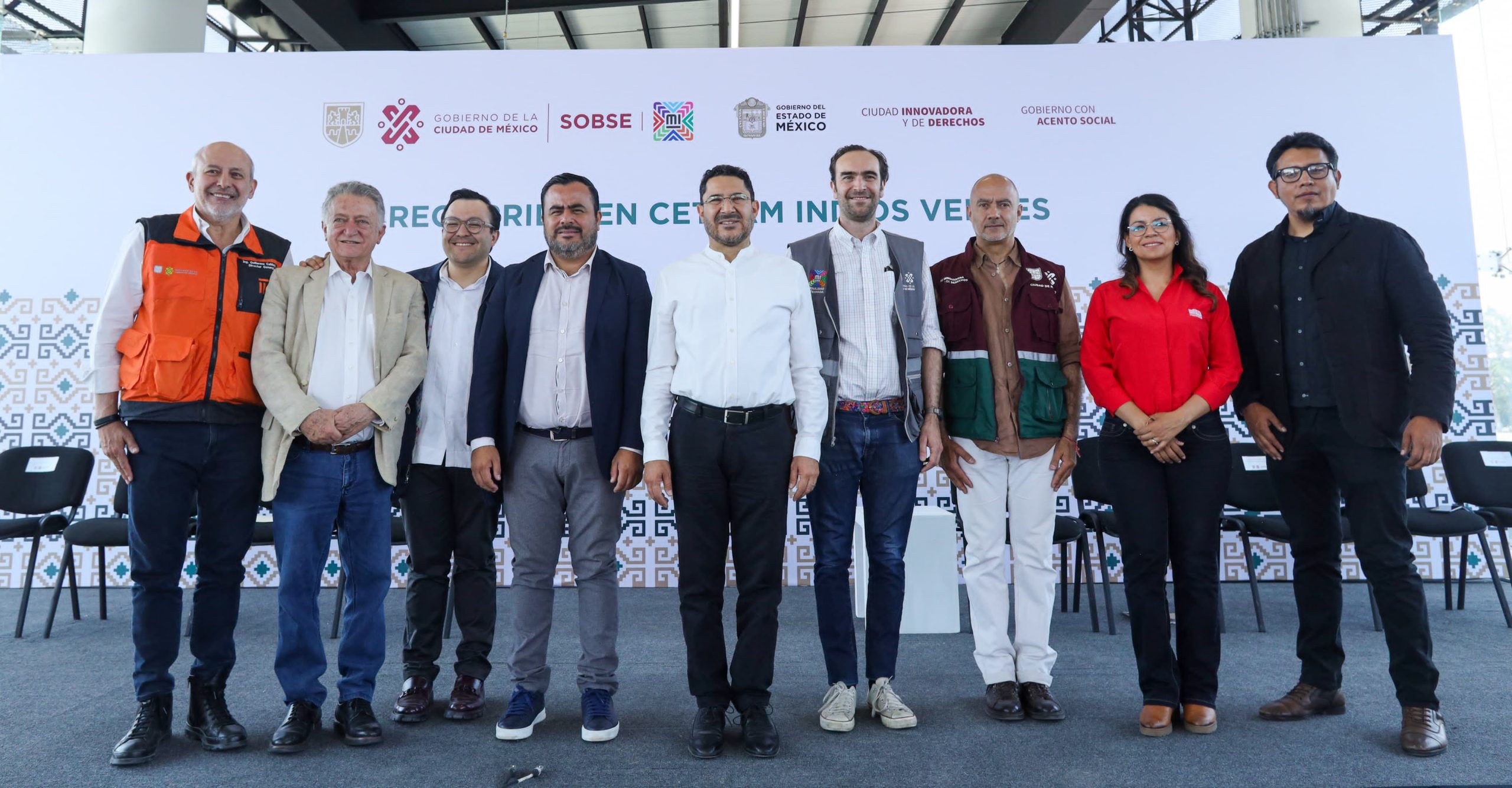 Jefe de Gobierno y gabinete en CETRAM Indios Verdes
