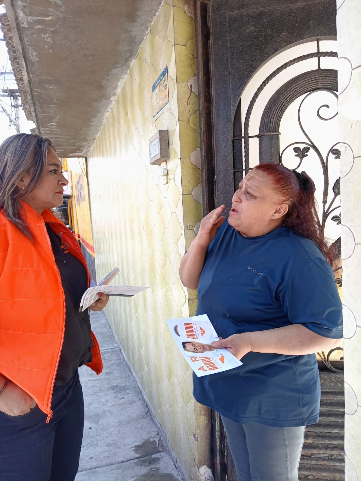 Araceli García Rico de campaña en la GAM en pro de los niños