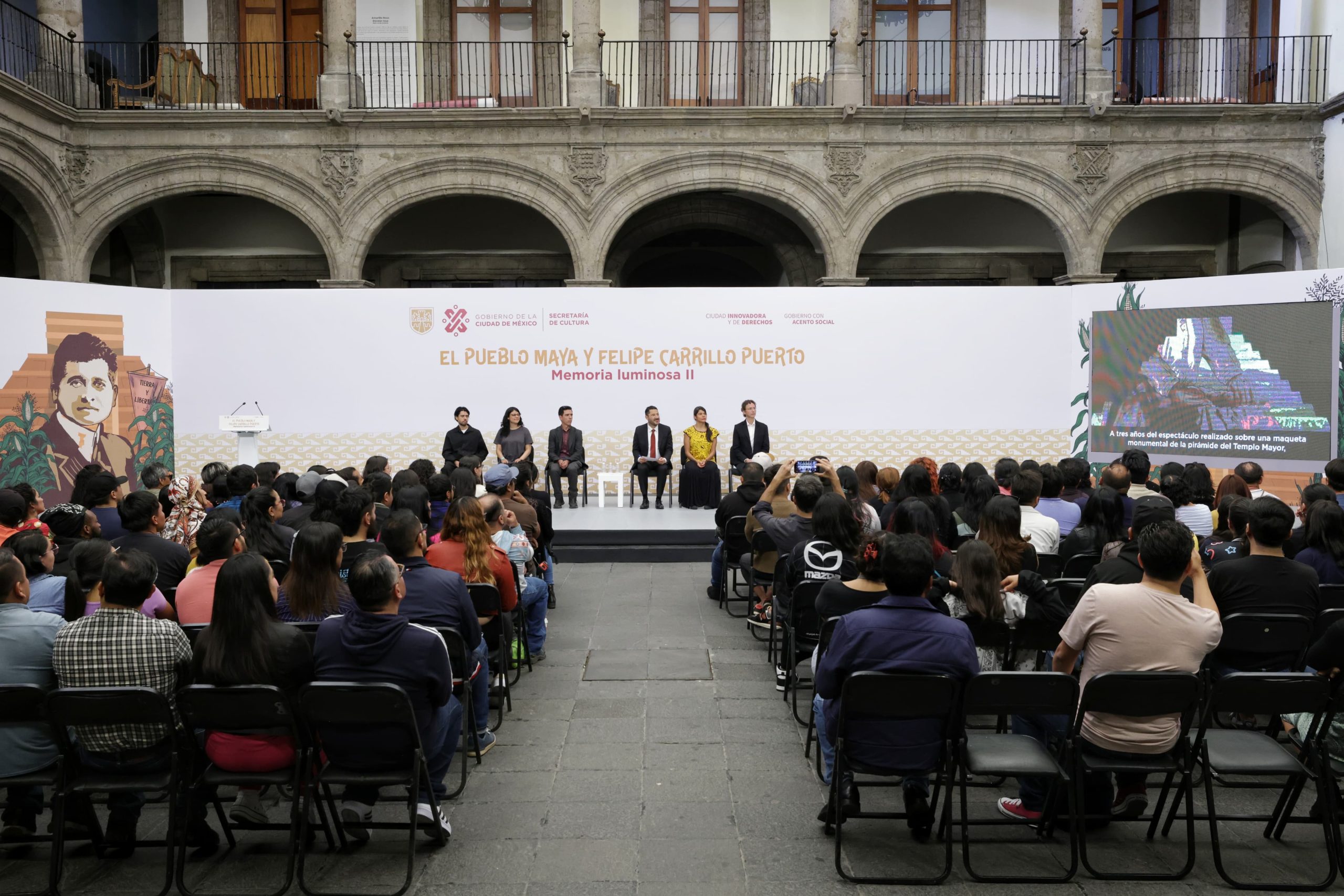 "El Pueblo Maya y Felipe Carrillo Puerto: Memoria Luminosa II": Un espectáculo de rescate histórico y cultural en el Zócalo de la CDMX