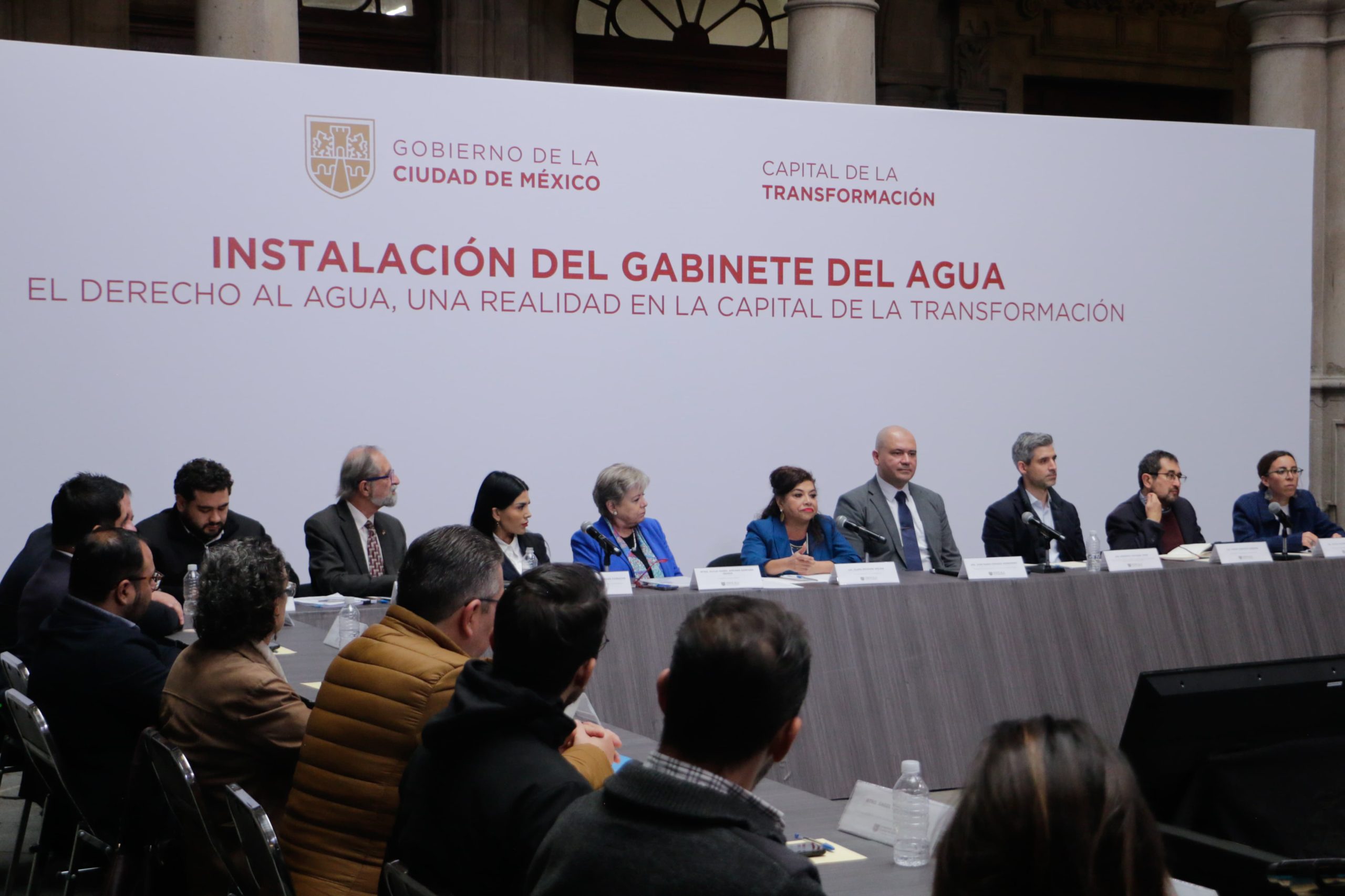 Clara Brugada instala gabinete del agua para atacar problemas del vital líquido en la CDMX