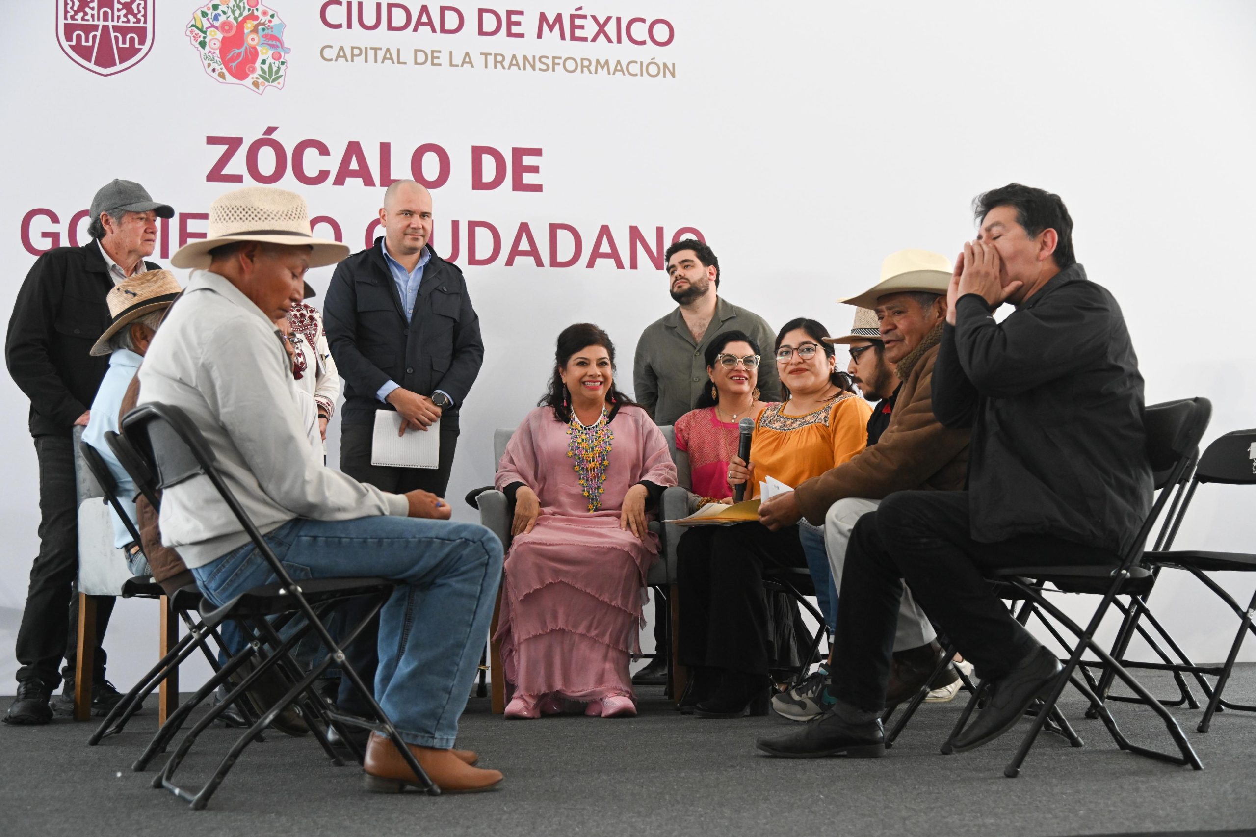 Diálogo directo con Clara Brugada en el “Zócalo de Gobierno Ciudadano”