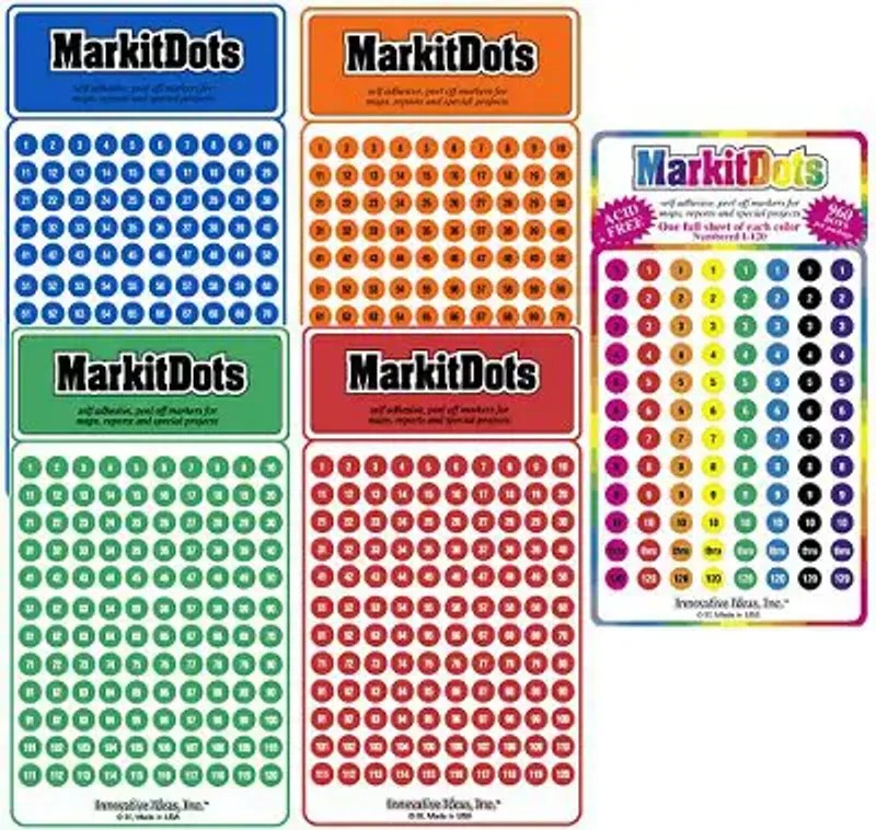 Map Pins Stickers Metsker Maps