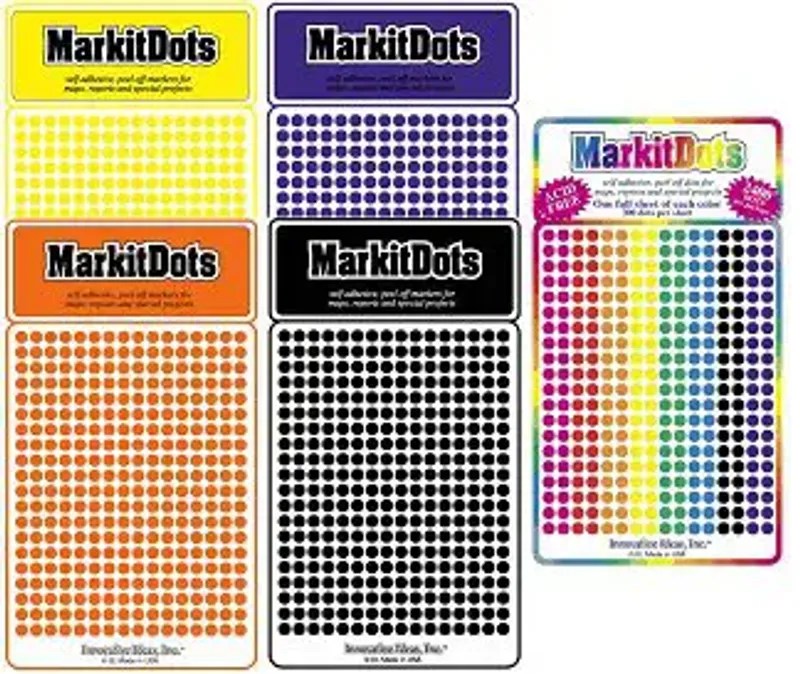 Map Pins Stickers Metsker Maps