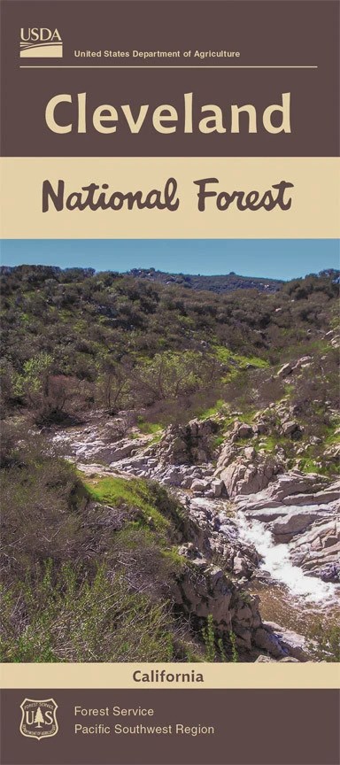 Cleveland National Forest Service Map Metsker Maps Cleveland NFS Cover 