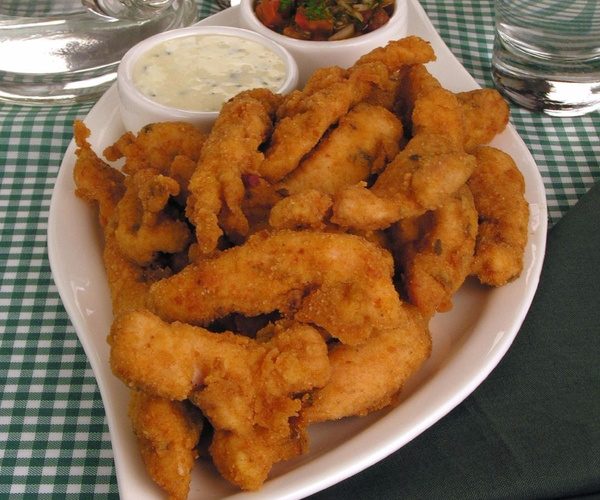 Íscas de Frango com Bacon