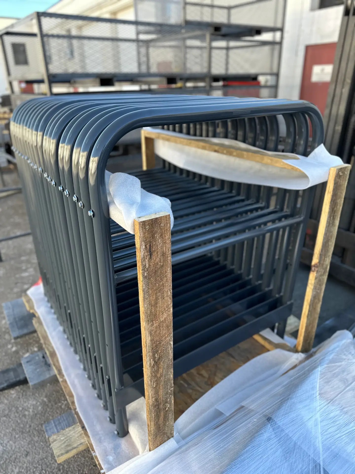 production industrial barriers handrail manufacturing painting installation exterior interior railings manufactured stairs