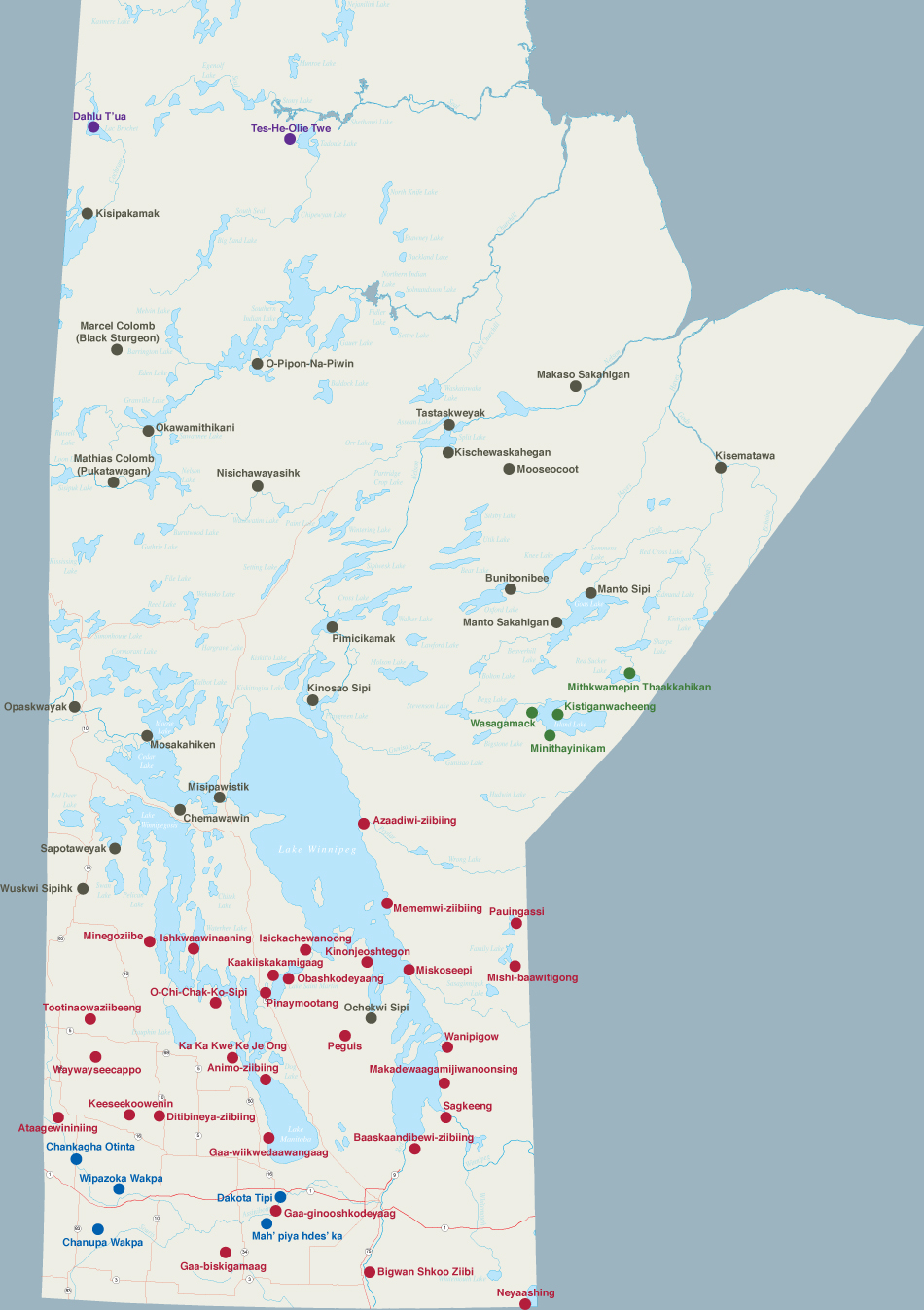 Manitoba First Nations Education Resource Centre Inc Traditional Map 0 