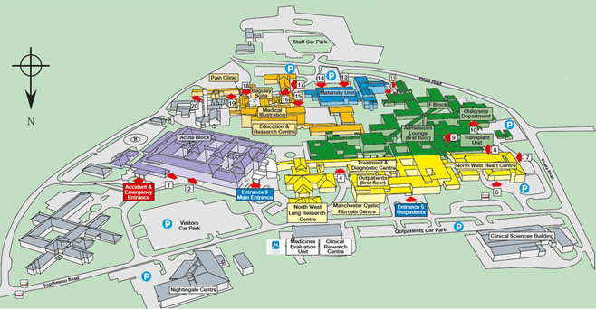 Trafford General Hospital Site Map - Laboratory Medicine At Wythenshawe Hospital Manchester University Nhs Foundation Trust