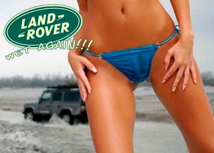 Land Rover wet again ad, where's the car?