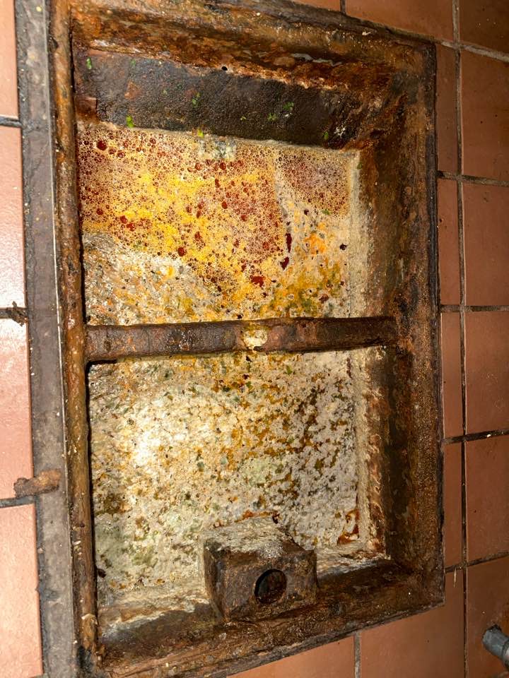 Grease trap before service