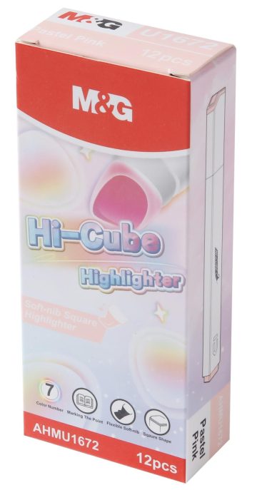 SUBRAYADOR PASTEL HI-CUBE ROSA