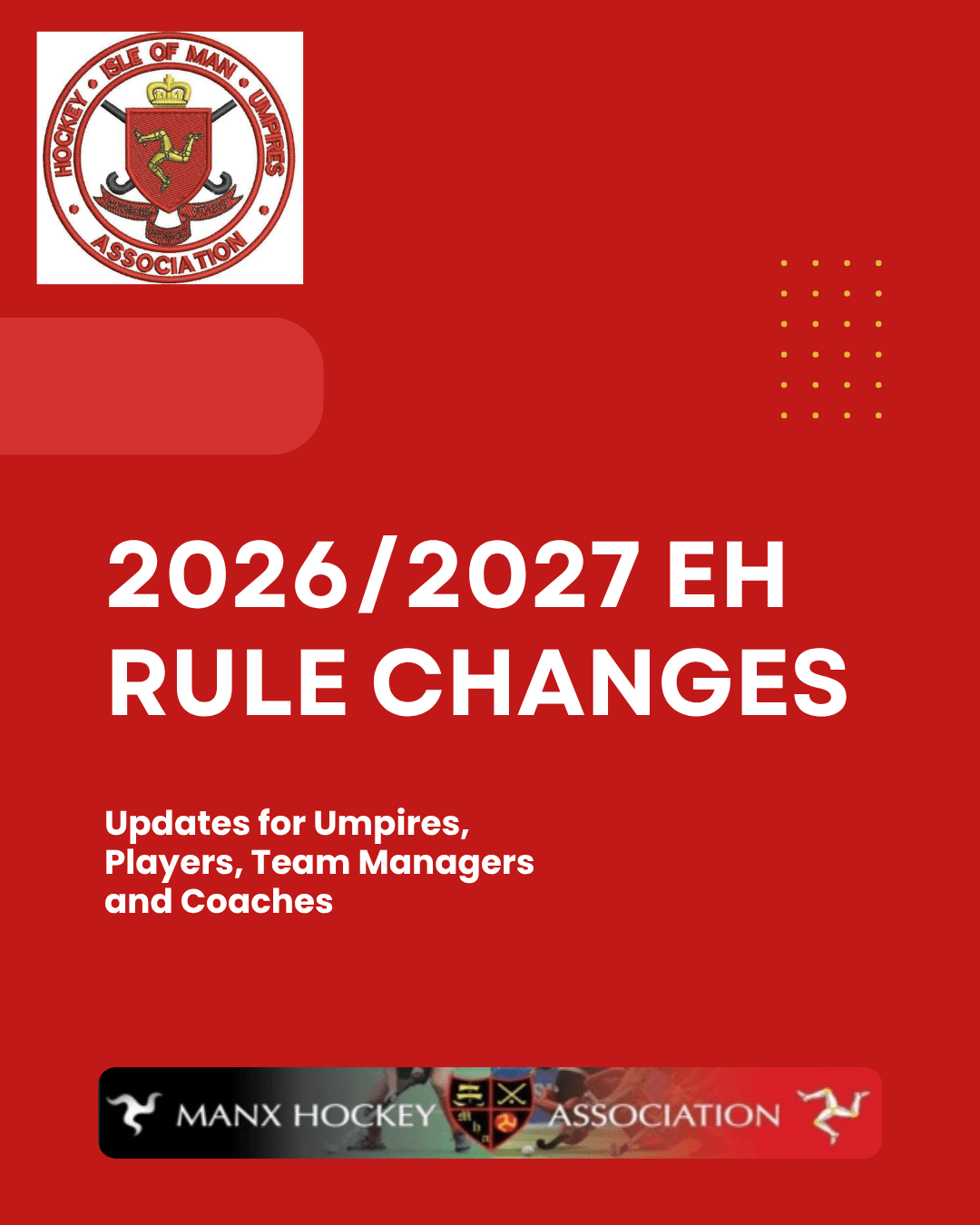 New rule changes for 2026/27 season