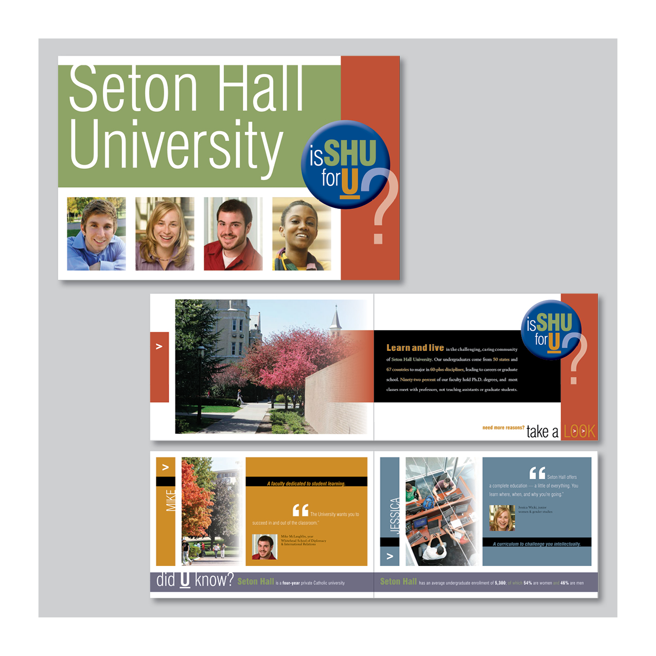 Seton Hall University recruitment brochure