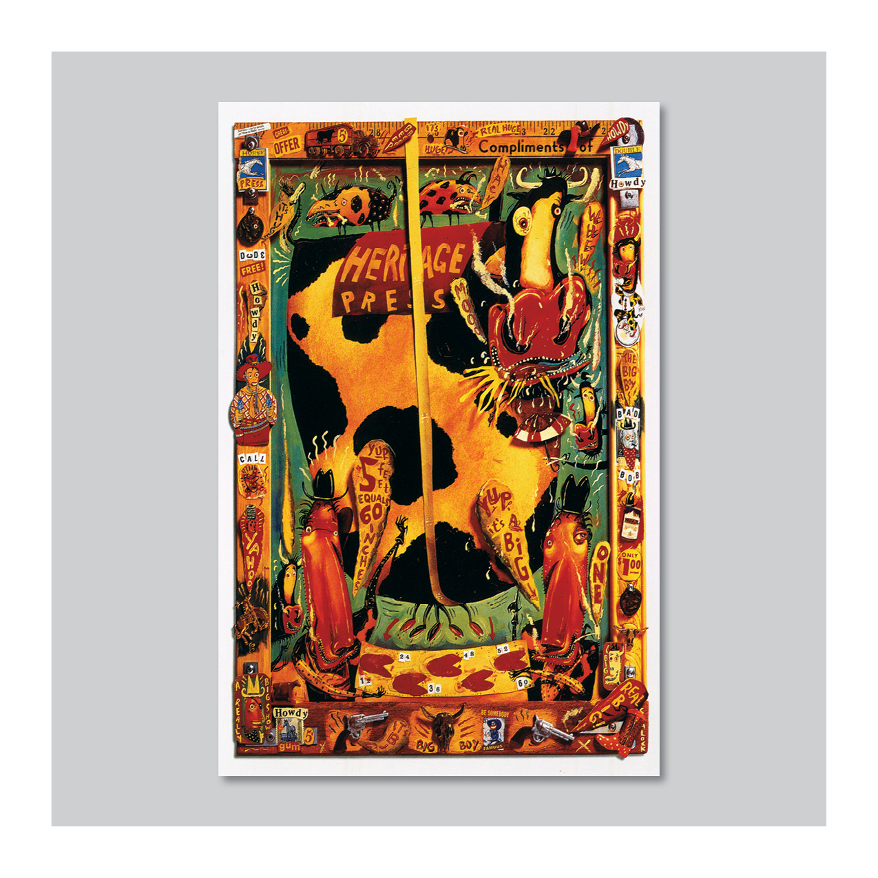 Heritage Press "Five Feet Equals 60 Inches" poster