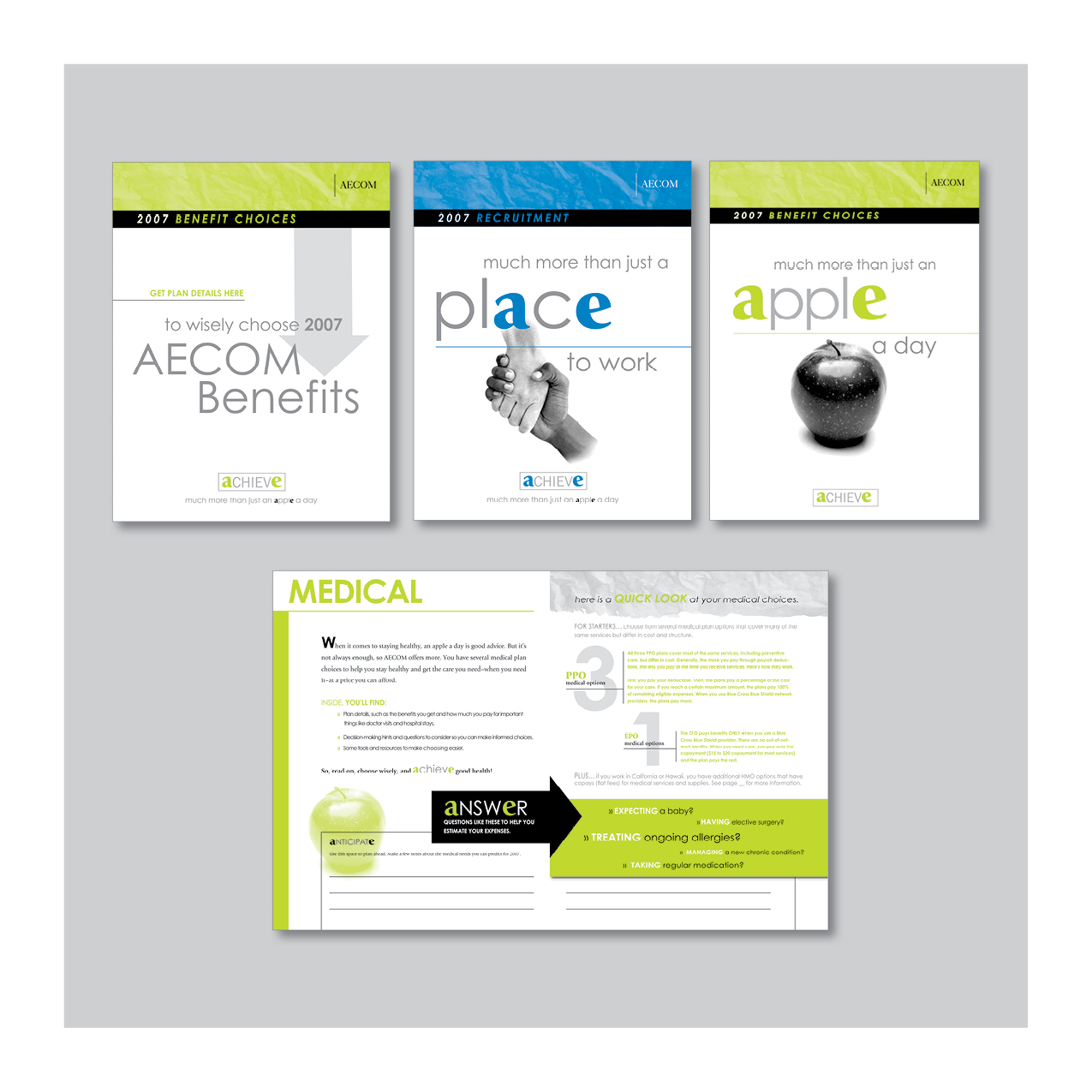 AECOM benefit and recruitment overview brochures