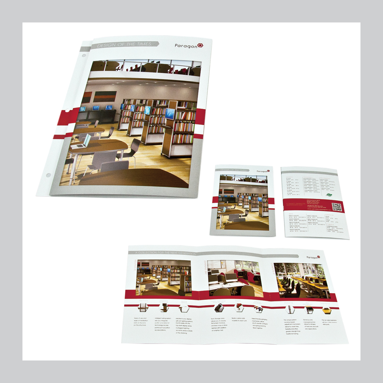 Paragon Furniture binder catalogue and travel size catagogue