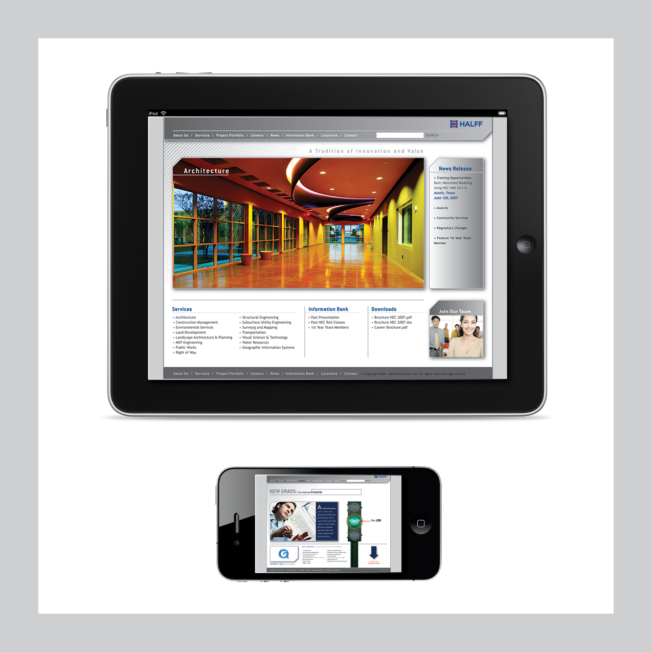 Halff Associates website design