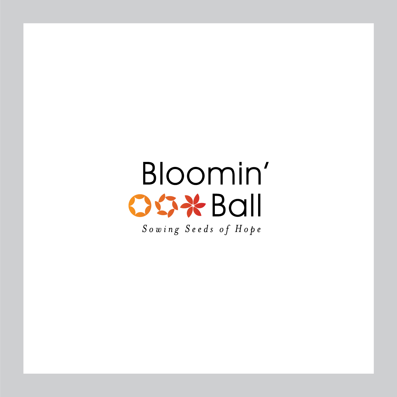 Bloomin' Ball logo for AIN's annual fundraiser