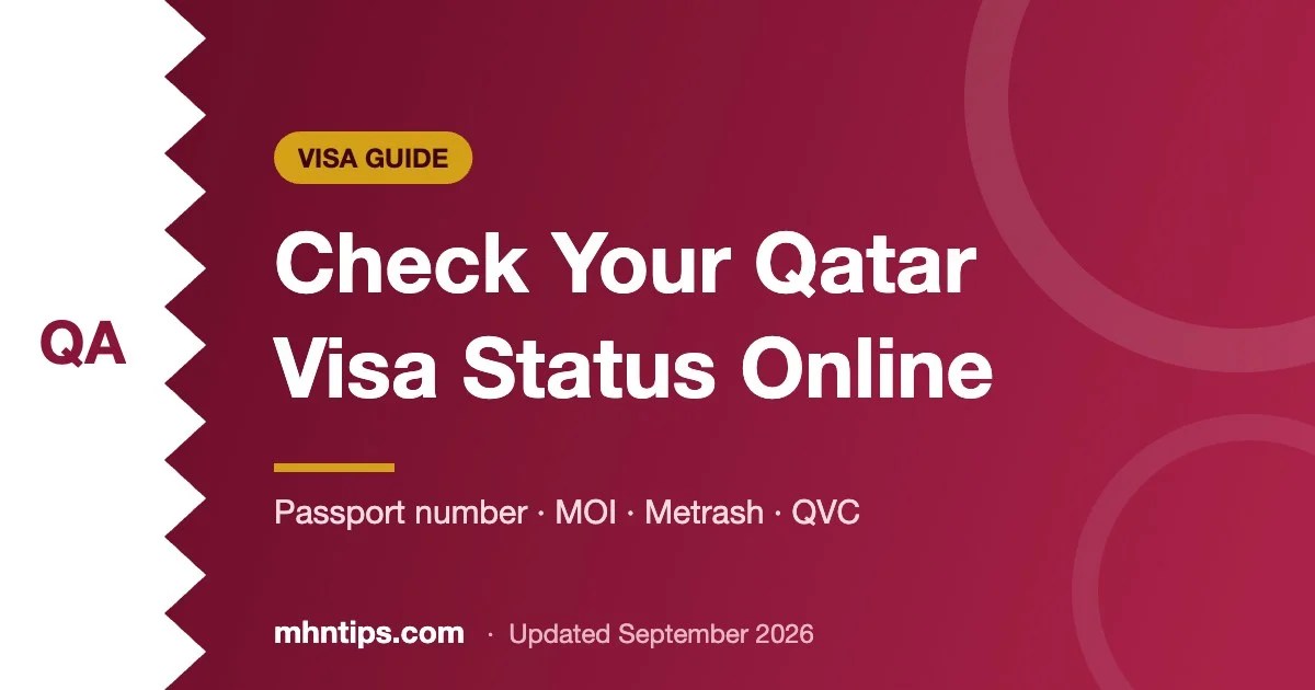 Check your Qatar visa status online guide