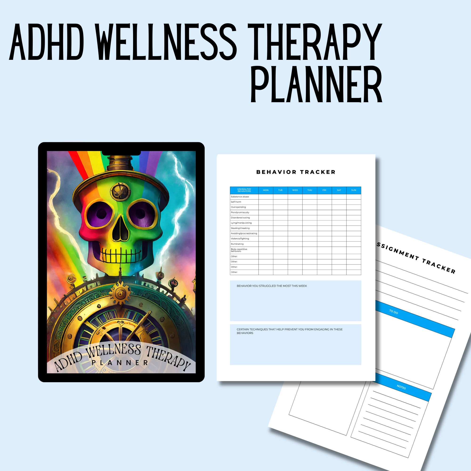 ADHD Therapy Planner Blue