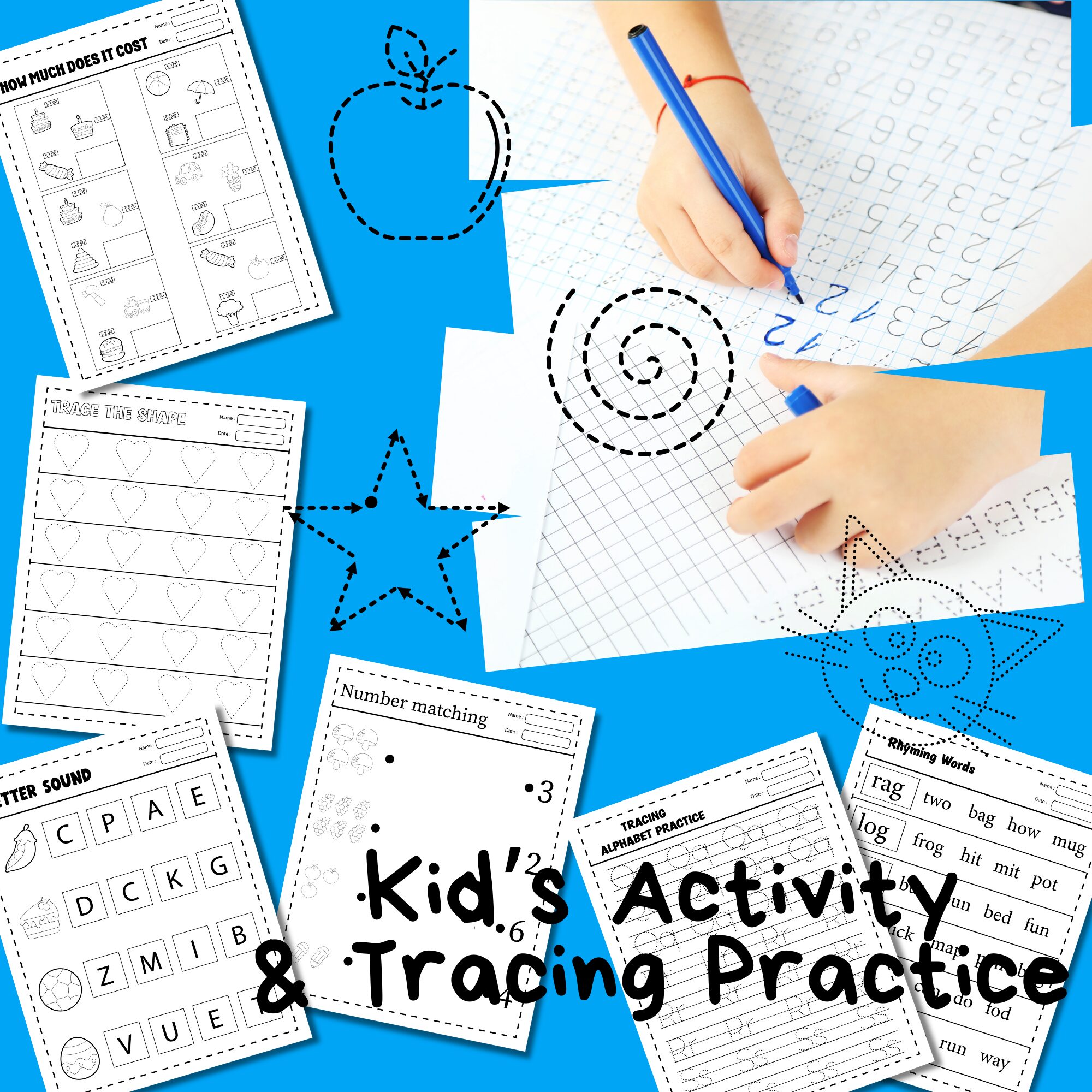 Discover & Learn: Tracing Fun and Activity Book for Kids