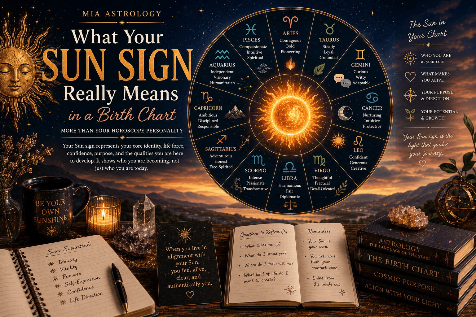 What Your Sun Sign Really Means in a Birth Chart