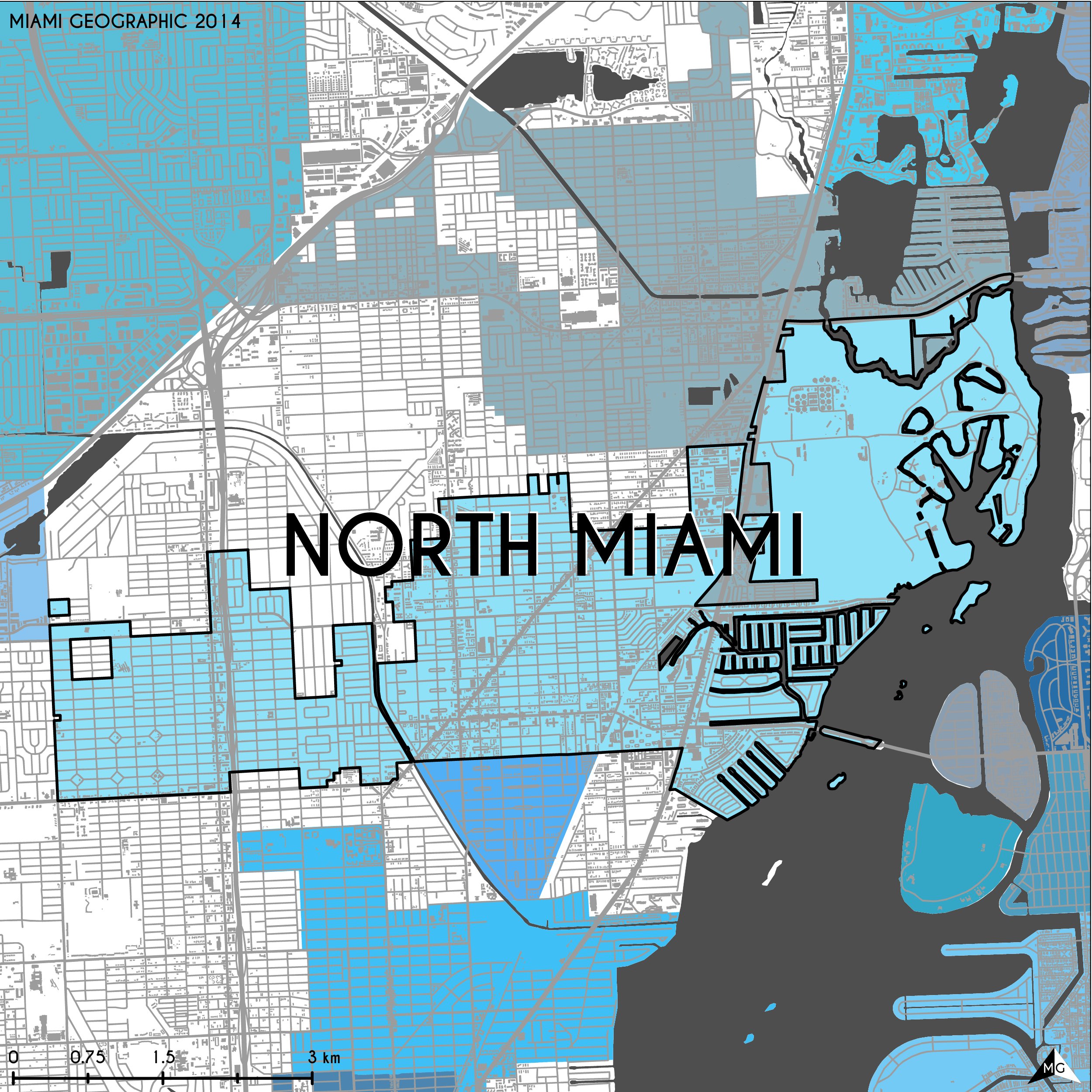 Miami Dade Map Northmiami 201409 