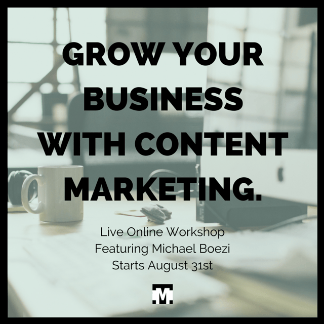 Content Marketing, Inbound Marketing, Social Media Marketing, Marketing, Online course, Online Workshop, Business, Strategy, Content Strategy