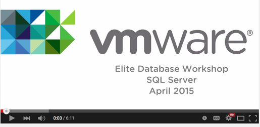 VMware SQL Workshop Video