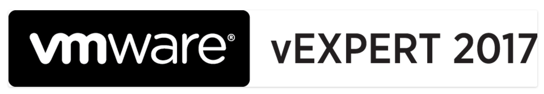 VMware vExpert 2017